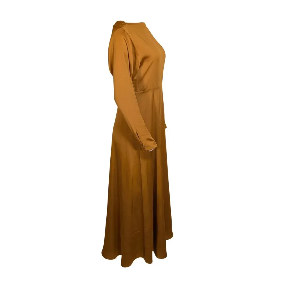 Kate Spade - Mustard Yellow Satin Formal Dress Sz 6